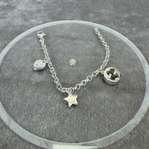 Gucci Sterling Silver Charm Bracelet
